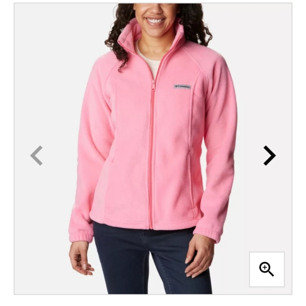 Columbia pink fleece jacket
